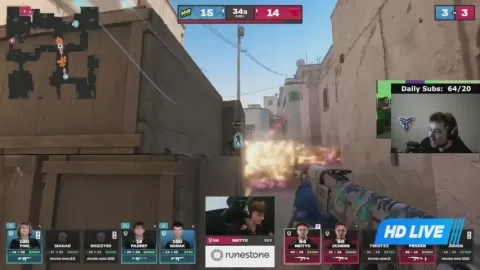 Poster siaran FaZe VS NAVI Junior