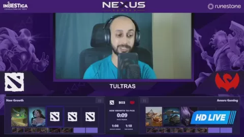 Poster siaran Amaru Gaming VS New Growth