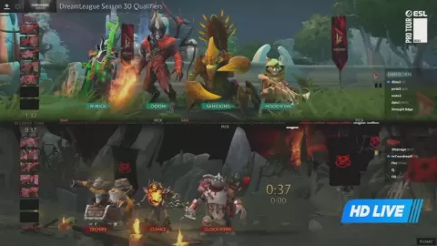 Poster siaran Direborn VS Xipto Esports