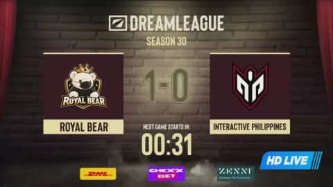 Poster siaran Royal Bear VS Interactive Philippines