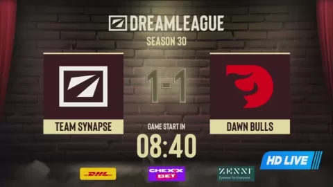 Poster siaran Team Synapse VS TBD