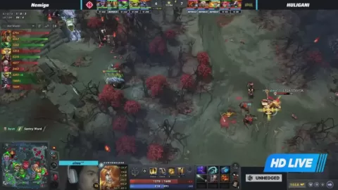 Poster siaran L1GA TEAM VS Nemiga Gaming