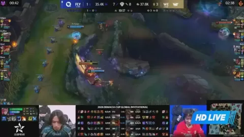 Poster siaran Team WE VS FlyQuest