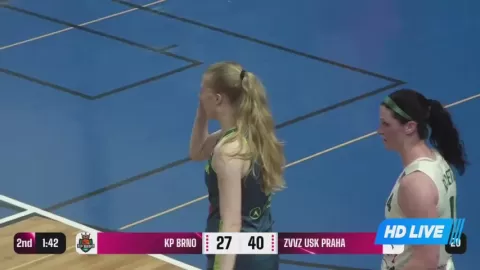 Poster siaran KP Brno Women VS ZVVZ USK Prague Women