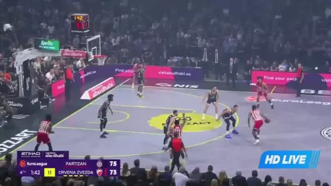 Poster siaran Partizan Mozzart Bet Beograd VS Crvena Zvezda Belgrade