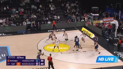 Poster siaran Anadolu Efes Istanbul VS Bayern Munchen