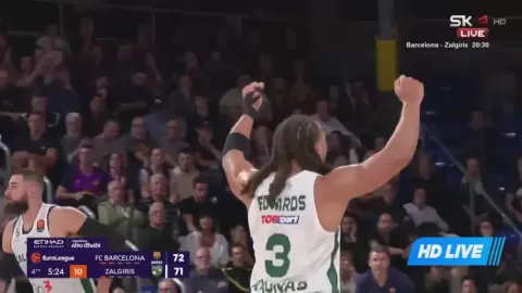 Poster siaran Barcelona VS Zalgiris Kaunas