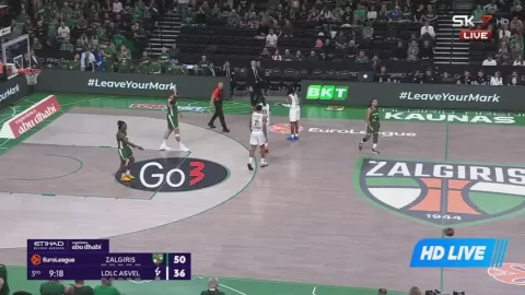 Poster siaran Zalgiris Kaunas VS Lyon-Villeurbanne