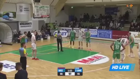 Poster siaran KFUM Nassjo VS Umea BSKT