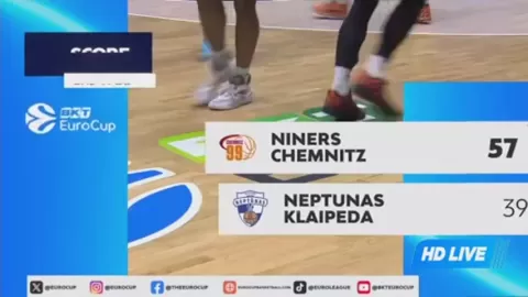 Poster siaran Chemcats Chemnitz VS Neptunas Klaipeda