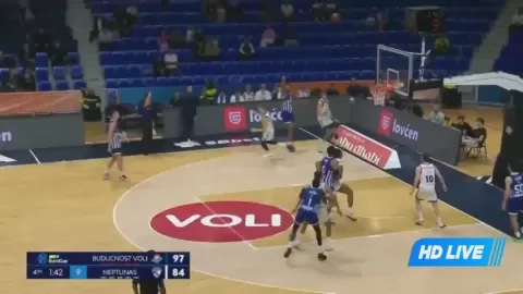 Poster siaran KK Buducnost VS Neptunas Klaipeda
