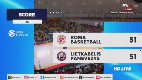 Poster siaran BC Roma SPQR VS Lietkabelis