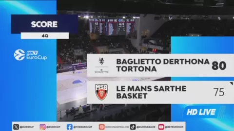 Poster siaran Derthona Basket VS Le Mans