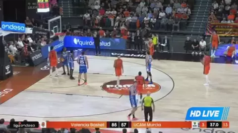 Poster siaran Valencia VS UCAM Murcia CB