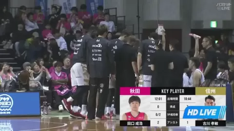 Poster siaran Akita Northern Happinets VS Shinshu Brave Warriors