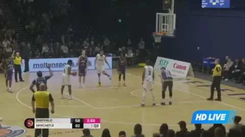Poster siaran Sheffield Sharks VS Newcastle Eagles