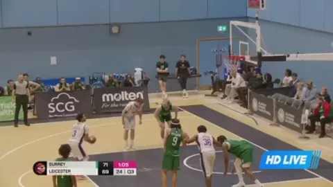Poster siaran Surrey 89ers VS Leicester Riders