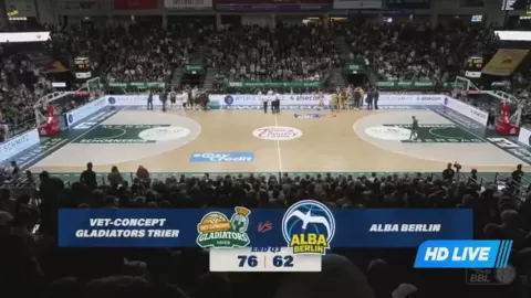 Poster siaran Gladiators Trier VS Alba Berlin