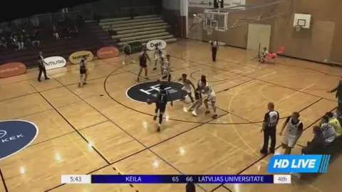 Poster siaran Keila KK VS Latvijas Universitate