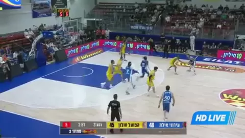Poster siaran Ironi Eilat VS Hapoel Holon