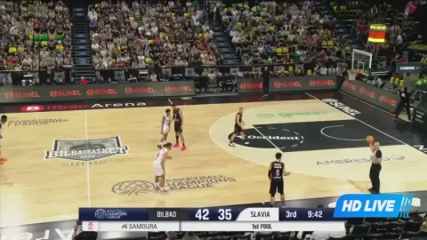 Poster siaran Bizkaia Bilbao Basket VS Slavia Prague ERA NBK