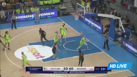 Poster siaran ZVVZ USK Prague Women VS Bourges Basket Women