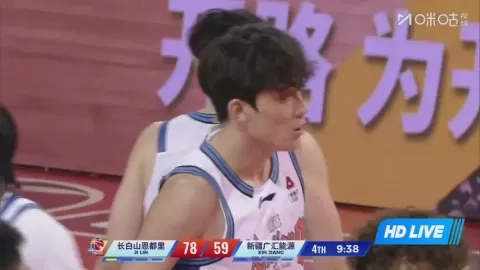 Poster siaran Jilin Northeast Tigers VS Xinjiang Flying Tigers