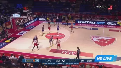 Poster siaran Crvena Zvezda Belgrade VS KK Buducnost