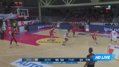 Poster siaran Borac VS FMP Beograd