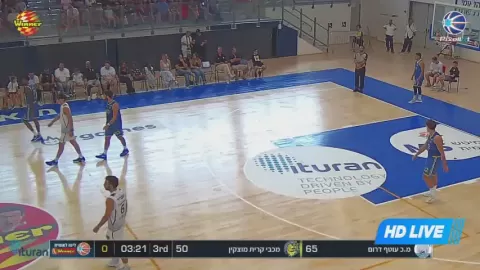 Poster siaran Otef Darom VS Maccabi Kiryat Motzkin