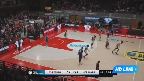 Poster siaran Würzburg VS MZT Skopje