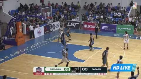 Poster siaran Bataan Risers VS San Juan Knights
