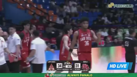 Poster siaran UPHSD Altas VS San Beda Red Lions