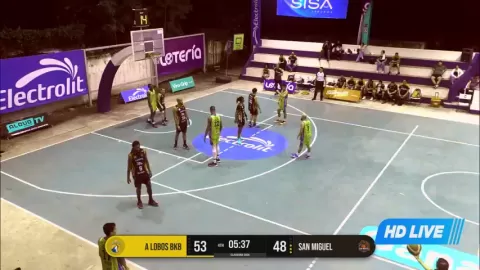 Poster siaran Lobos BKB Chalchuapa VS Aguilar basketball team