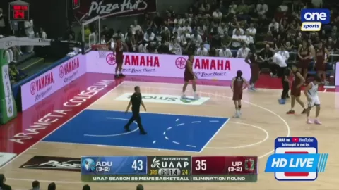 Poster siaran ADU Falcons VS UP Fighting Maroons