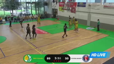 Poster siaran SAV Vacallo Basket VS Union Lavaux Riviera Basket