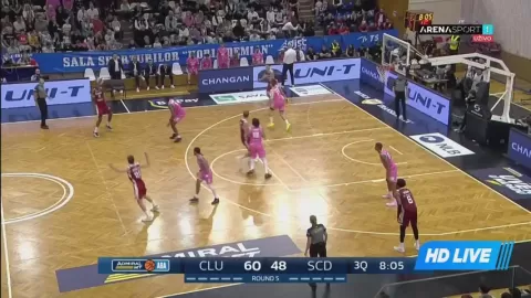 Poster siaran U-Mobitelco BT Cluj Napoca VS SC Derby
