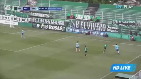 Poster siaran San Martin San Juan VS Temperley
