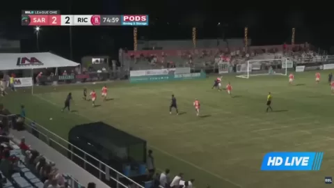 Poster siaran Sarasota Paradise VS Richmond Kickers