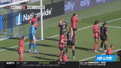 Poster siaran Bay FC (w) VS Portland Thorns FC Women