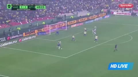 Poster siaran Club America VS Rayados de Monterrey