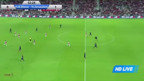 Poster siaran Hapoel Beer Sheva VS Hapoel Jerusalem