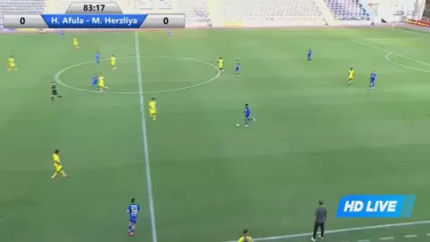 Poster siaran Hapoel Afula VS Maccabi Herzliya