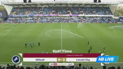 Poster siaran Millwall VS Lincoln City
