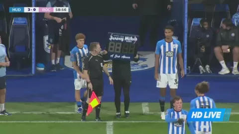 Poster siaran Huddersfield Town VS Rochdale