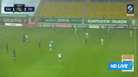 Poster siaran FC Karpaty Lviv VS FK Epitsentr Dunayivtsi