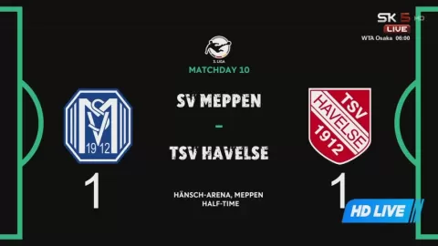Poster siaran SV Meppen VS Havelse