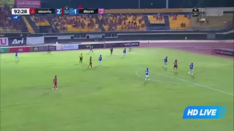 Poster siaran Khonkaen United VS Chainat Hornbill FC
