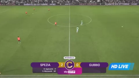 Poster siaran Spezia VS Gubbio