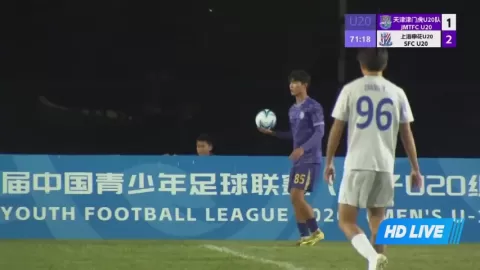 Poster siaran Tianjin Jinmen Tiger U20 VS Shanghai Shenhua U20